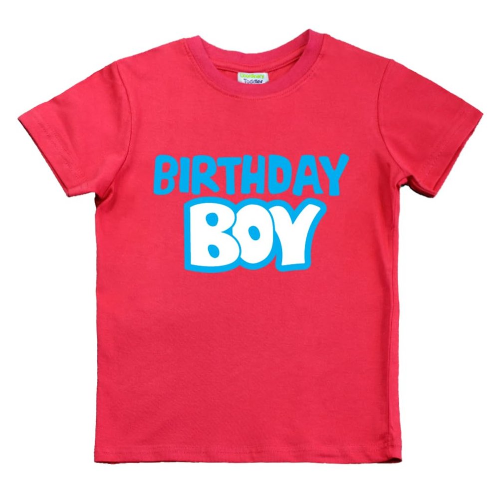 Birthday boy Shirt Boys Outfit Toddler Baby tee 1st 2nd 3 Year Old 4th Kids 5th 6th 7th (US, Age, 4 Years, Red)