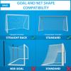 Vallerta Soccer Goal NET. Weatherproof, Polyethylene Twine Net. (12' X 6' (Straight Back)) view 2