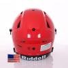 Riddell SpeedFlex Adult Helmet w/White SF-2BD Facemask + US Flag Decal (Scarlet, Small) - Green Gridiron view 4