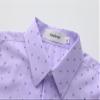Aimehonpe Kids Boys Short Sleeve Print Dress Shirt Button Down Comfort Flex Shirts Spring Summer Outfits, LilacAnchor, Medium view 3