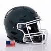 Riddell SpeedFlex Adult Helmet - with White SF-2BD Facemask + US Flag Decal (Forest Green, Small) - Green Gridiron view 1