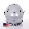 Riddell SpeedFlex Adult Helmet with White SF-2BD Facemask and US Flag Decal (Silver, Small) - Green Gridiron view 4