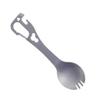 MERRYHAPY Camping Spork Multi-use Stainless Steel Fork Spoon Combo for Hiking Backpacking and Outdoor Dining Includes Bottle Can Openers Lightweight and Portable view 1