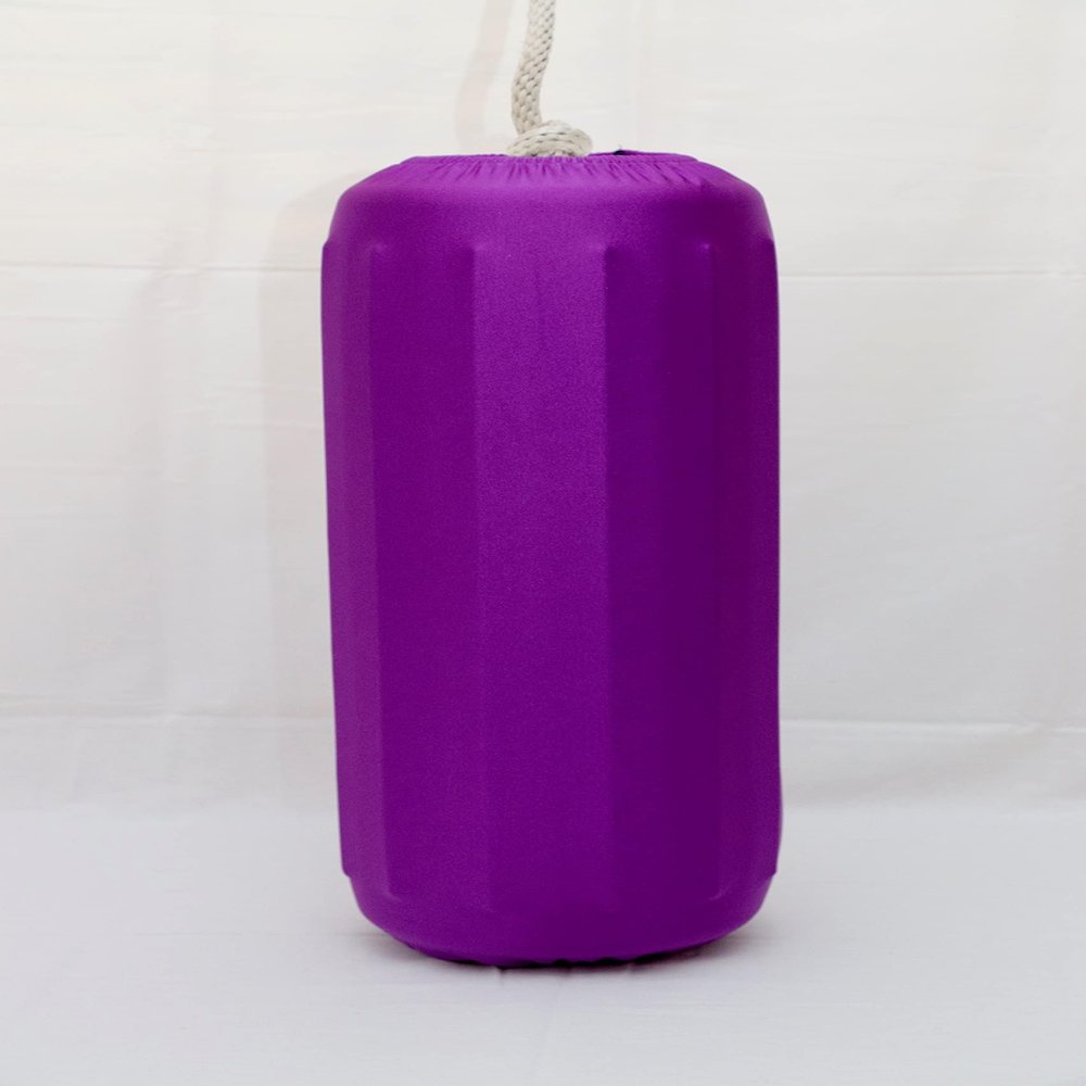 Bumper Buddies Boat Fender Cover (2 per pkg) Fits Taylor Made #3 (10"x 26") Center Rope Tube Marine Fender by Kansas Creations (Purple)