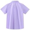 Aimehonpe Kids Boys Short Sleeve Print Dress Shirt Button Down Comfort Flex Shirts Spring Summer Outfits, LilacAnchor, Large view 2