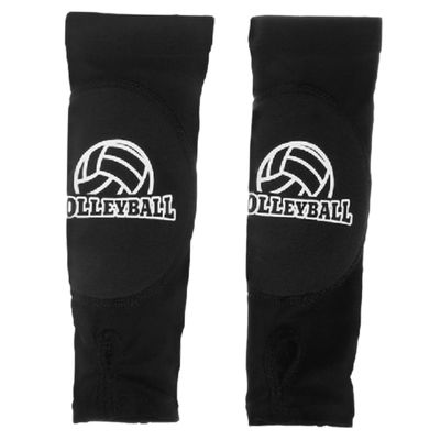 VANZACK 1pair Elastic Arm Sleeves for Volleyball and Sports Comfortable Wrist Support for Training Breathable and Protective Design Night Black