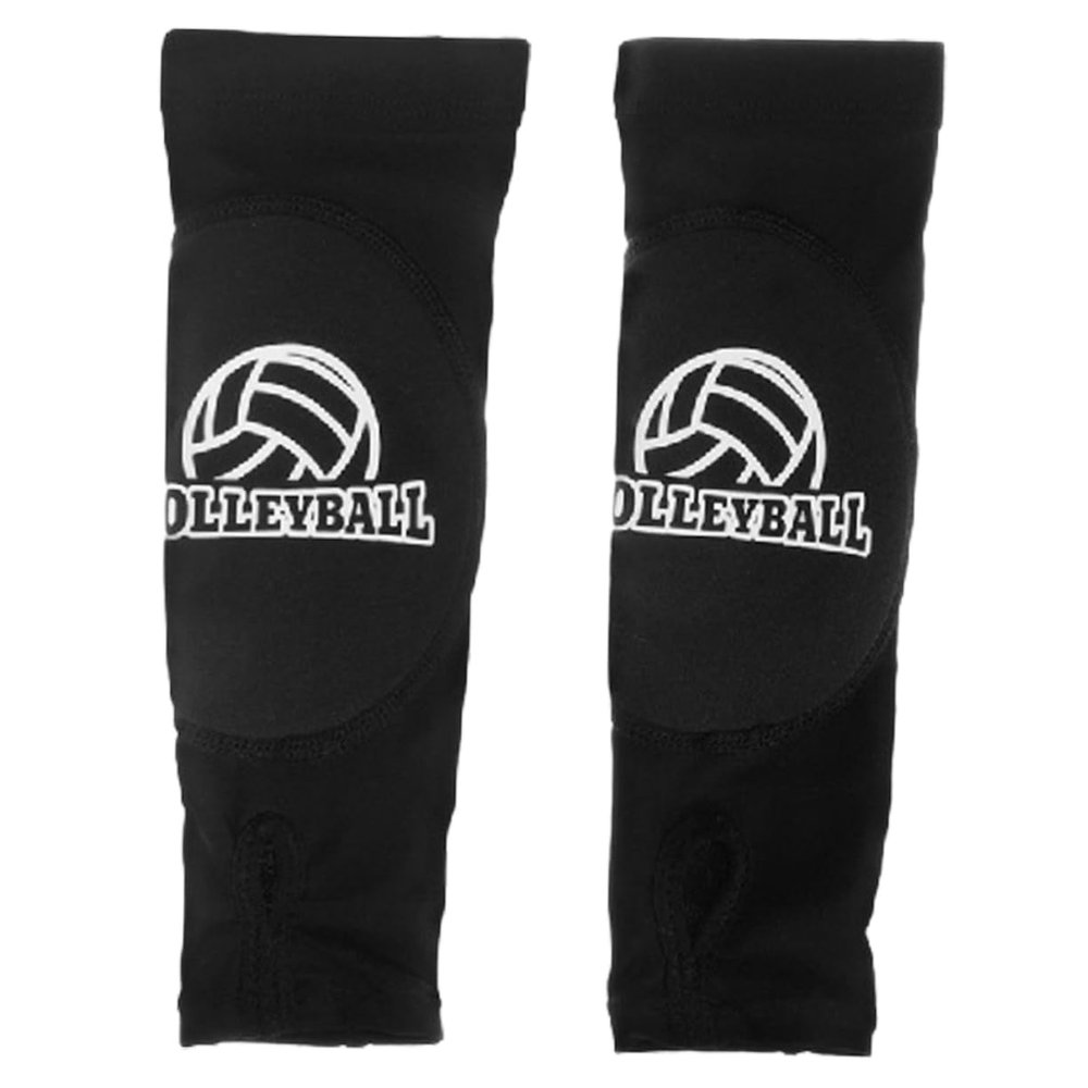 VANZACK 1pair Elastic Arm Sleeves for Volleyball and Sports Comfortable Wrist Support for Training Breathable and Protective Design Night Black