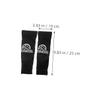 VANZACK 1pair Elastic Arm Sleeves for Volleyball and Sports Comfortable Wrist Support for Training Breathable and Protective Design Night Black view 2