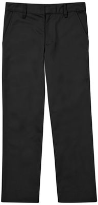 Classroom School Uniforms Big Kid Flat Front Pant CR003H, 16H, Black