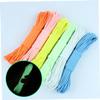 KOMBIUDA 5pcs Umbrella Ropes Glowing Parachute Cord Satin Braided Reflective for Outdoor Use view 3