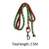 Almencla Horse Lead Rope with Bolt Snap, Braided Horse Rope, Equestrian Lead Rope for Training, 2.5meters Green Red view 3
