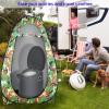 Strenagile Portable Camping Toilet with Non-Slip Mat - Essential Camping Gear - Ideal Portable Potty for Camping and Outdoor Adventures - Portable Commode - PP Material - Grey view 2