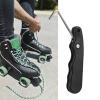 Asixxsix Lace Tightener, Portable Stainless Steel Plastic Folding Skate Lace Tightener, Handle Hold High Strength Durable Safe Shoe Lace Puller Suitable for Skate Shoes, 10 * 3 * 1cm view 2