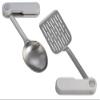Stanley Wildfare Pro Stainless Steel Fold & Go Utensil Set | Folding Spatula and Spoon | Packable Outdoor Cookware | Camping Essentials for Your Camp Kitchen | BPA-Free | Pale Pebble & Stone view 2
