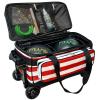 Pyramid Path Pro Deluxe Double Roller Bowling Bag (American Flag) view 2