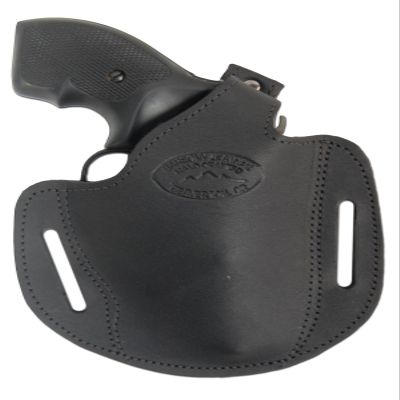 Barsony New Black Leather Pancake Holster for COLT Diamondback Left