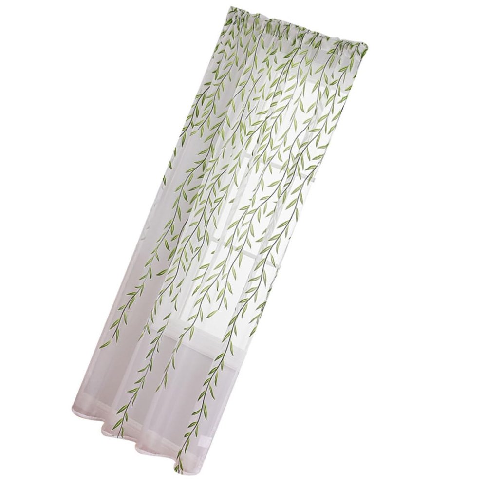 Cabilock Lightweight Sheer Curtain Panel for Living Room and Bedroom Semi-Sheer Window Drape Modern Rustic Design Easy to Install 1 Piece
