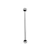 14GA G23 Titanium Industrial Barbell with 5mm Balls, Sold by Piece (25mm (1")) view 1