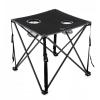 ARROWHEAD OUTDOOR 26 (66cm) Portable Camping Folding Table, 2 Cup Holders, Square, Carrying Case, Steel Frame, High-Grade 600D Canvas view 1