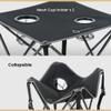 ARROWHEAD OUTDOOR 26 (66cm) Portable Camping Folding Table, 2 Cup Holders, Square, Carrying Case, Steel Frame, High-Grade 600D Canvas view 4