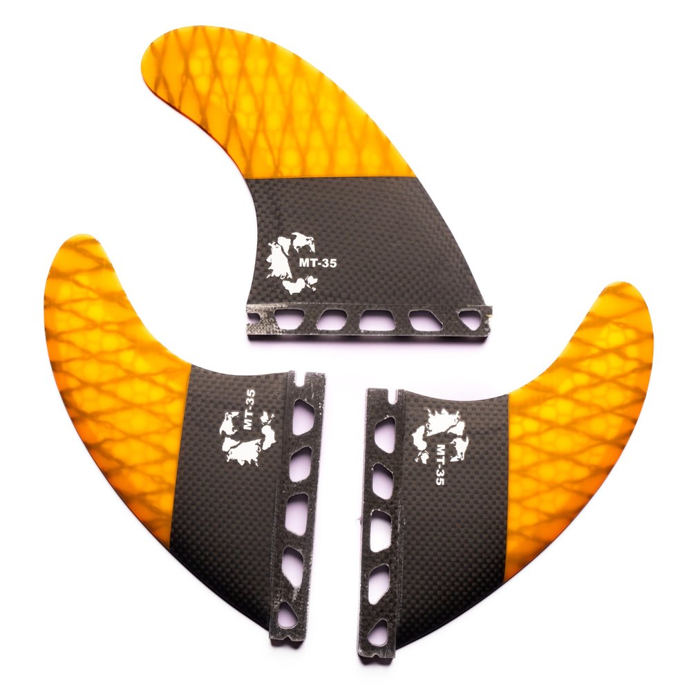 Culture Supply Carbon Honeycomb Tri Fin Surfboard Set | MT-35 Model | Medium Template