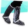 CALLARON Rain Boots Shoes Covers Lightweight Rainboots for Women Men Elastic Wrap Non-slip Twill Sole Reflective Strip Easy to Install for Cycling Hiking Daily Life School Office Garden view 3
