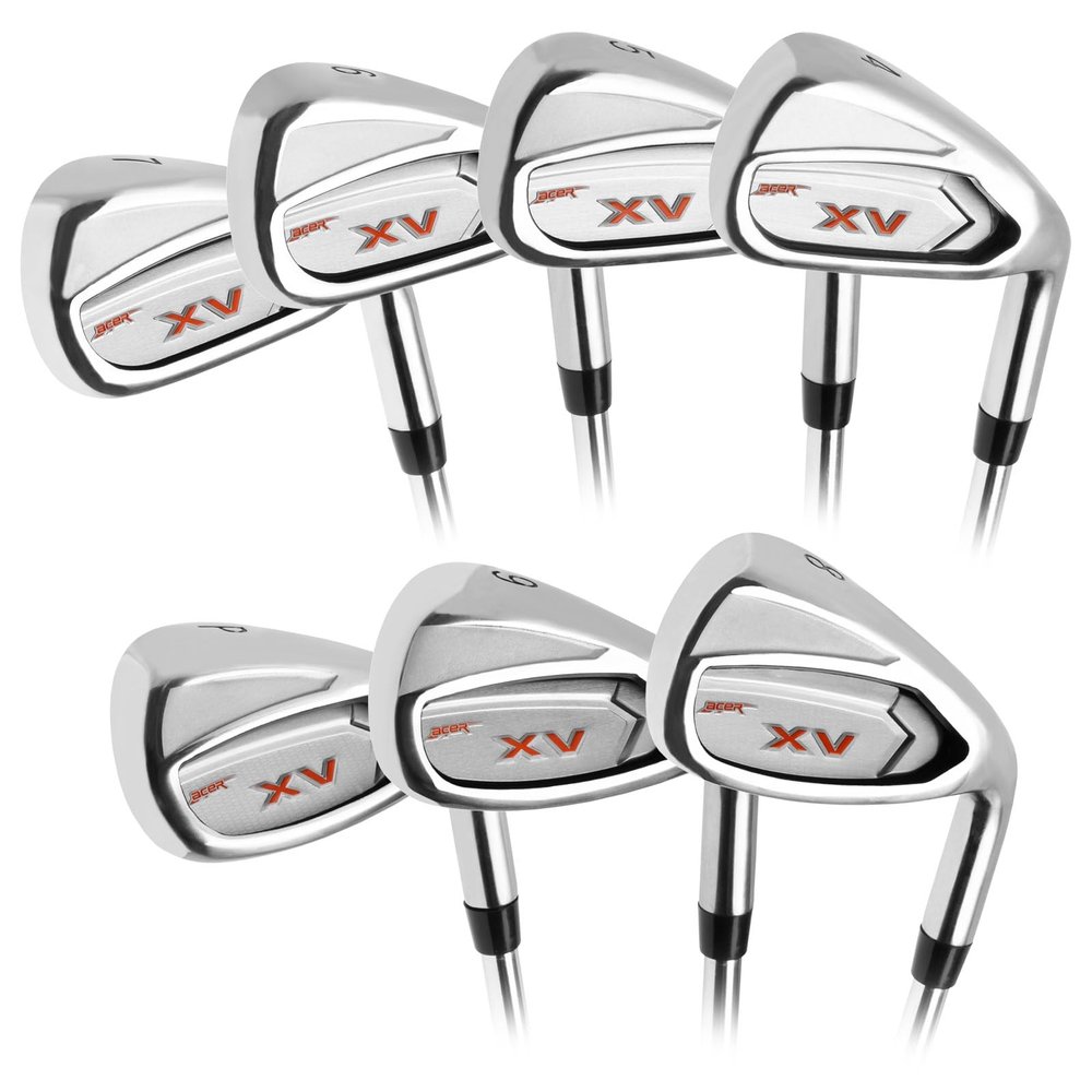 Acer XV Golf Irons Set for Men, Right Handed, Regular Flex, Steel-Shafted 7-Piece Set (#4-9, PW)