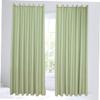 Cabilock 2pcs Stylish Light Green Blackout Curtains for Living Room and Bedroom Perforated Installation Modern Decorative Window Drapes Energy Efficient Light Blocking view 2