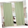 Cabilock 2pcs Stylish Light Green Blackout Curtains for Living Room and Bedroom Perforated Installation Modern Decorative Window Drapes Energy Efficient Light Blocking view 3