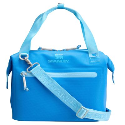 STANLEY All Day Julienne Mini Soft Cooler Bag and Lunch Box 7.4 Quarts | 10 Can Cooler with Handles and Strap | Stays Cold for Hours | Insulated Travel Bag with Zipper | BPA-Free | Azure