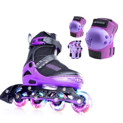 PAPAISON Inline Skates with Protective Gear Set
