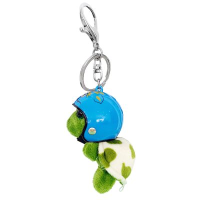 staol Wearing Helmet Turtle Keychain Cute Plush Keychain Pendant Bag Jewelry Accessories for Car Decorations Party Gift, Dragon