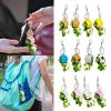 staol Wearing Helmet Turtle Keychain Cute Plush Keychain Pendant Bag Jewelry Accessories for Car Decorations Party Gift, Dragon view 2