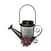 FONDOTIN Solar Garden Kettle Light Outdoor Solar Lamp with Led Night Decoration for Lawn Pathway and Patio Elegant Iron Craftsmanship for Outdoor Spaces