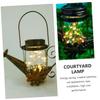 FONDOTIN Solar Garden Kettle Light Outdoor Solar Lamp with Led Night Decoration for Lawn Pathway and Patio Elegant Iron Craftsmanship for Outdoor Spaces view 3