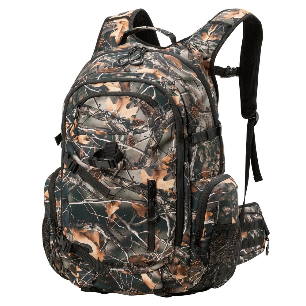 uniHimal Hunting Backpack for Men, Waterproof Camo Backpacks for Hunt with Rain Cover, Durable Large Capacity Day Pack Hunting Gear Accessories for Men