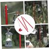 COOLHIYA Folding Lantern Stand Light Pole for Camping Hiking and Outdoor Use Aluminum Alloy Portable Design for Easy Storage and Setup for Picnics and Beach Trips view 3