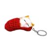 staol Sleeping Cat Keychain Plush Keychains Cute Keyring Bag Keyring Plush Keyring Cute Pendant Keychain KeyHolder, Rose Red view 4