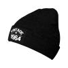 60 Years Old Gifts Vintage 1964 60th Birthday Gift Beanie Hat Women Knit Hat Men Skull Cap Hedging Hat Black view 2