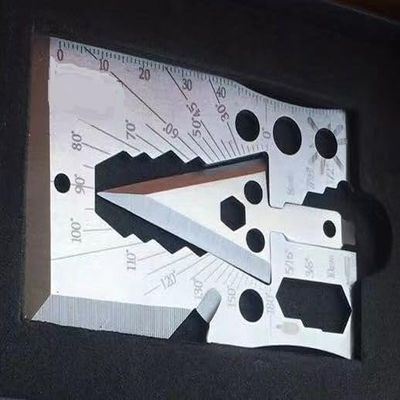 NineFit Basics Pro Stainless Credit Card Tool 30+ Tools Pocket Survival Axe, Arrowhead