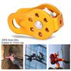 Climbing Single Pulley Climbing Three Hole Hitch Pulley Climbing Bearing Pulley,Aluminium Magnesium Alloy Heavy Duty Single Swivel Rope Pulley Block Climbing Safety Equipment view 3