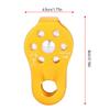 Climbing Single Pulley Climbing Three Hole Hitch Pulley Climbing Bearing Pulley,Aluminium Magnesium Alloy Heavy Duty Single Swivel Rope Pulley Block Climbing Safety Equipment view 4
