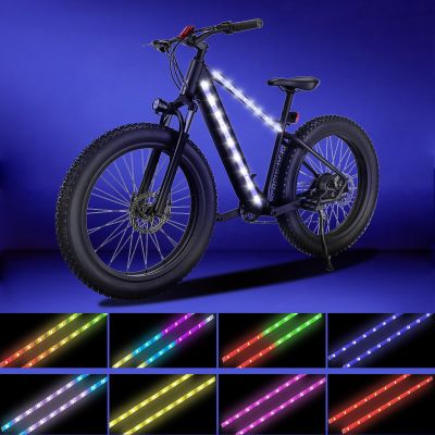 Bike Lights,(2 Strip) Can Be Cropped, Bike Lights for Night Riding Ultra Bright Waterproof.for Adults Kids Boys, and Girls Outdoor Bike Lighting Accessorie