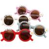 Custom Name Sunglasses Girl Round Letter Beads Cute Glasses Protection Outdoor for kid Gifts Eyewear Sunglasses view 1