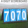 UUNVTOSU Scoreboard 4Digit Scoreboard Sports Competition Score Keeper for Table Tennis Basketball Badminton Blue Durable view 3