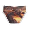 ALAZA Fire Dragon Sky Cloud Boys' Briefs Soft Underwear Available in Sizes 4t Multicolor view 2