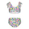ALAZA Beautiful Leaf Blossom Flower Girls' 2 Piece Bikini Set Beach Sport Swimsuit Swimwear Bathing Suit 11-12 Years view 2