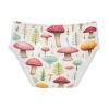 ALAZA Mushroom Leaf White Boys' Briefs Soft Underwear Available in Sizes 6y view 2