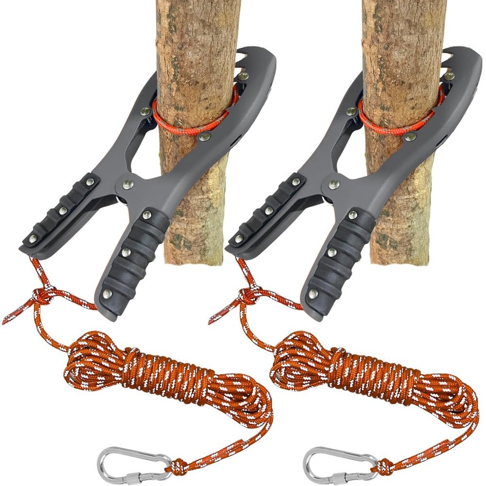 BeGrit Kayak Grip Anchor Canoe Anchor Grips with 20ft Paracord Kayak Clamp Anchor Kayak Accessories for Fishing Gray 2Pack