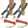 BeGrit Kayak Grip Anchor Canoe Anchor Grips with 20ft Paracord Kayak Clamp Anchor Kayak Accessories for Fishing Gray 2Pack view 1